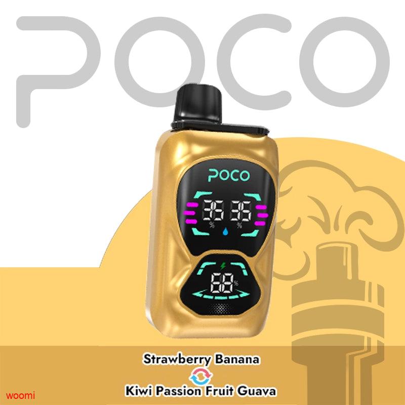 POCO DOUBLE 26000 STRAWBERRY BANANA & KIWI PASSION FRUIT GUAVA 5%