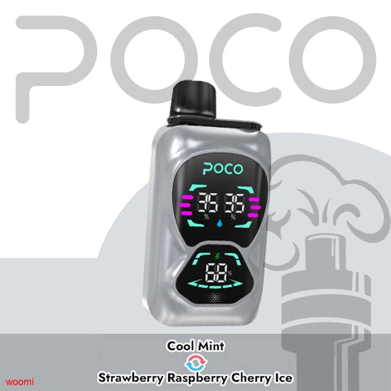 POCO DOUBLE 26000 COOL MINT & STRAWBERRY RASPBERRY CHERRY ICE 5%