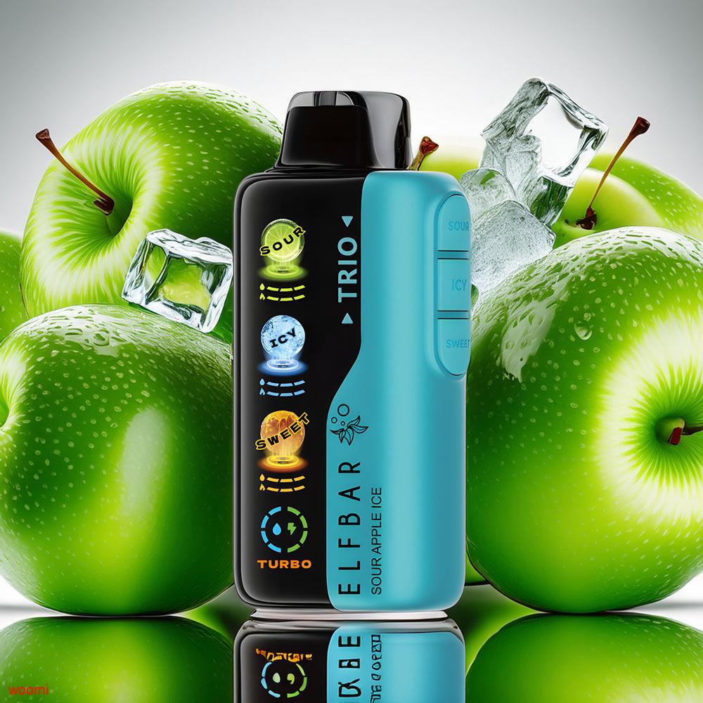 ELF BAR Trio 40000 – Sour Apple Ice 5%