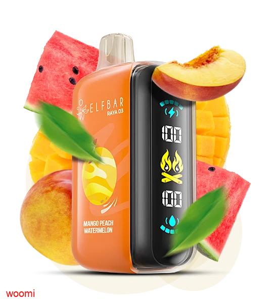  ELF BAR RAYA D3 25000 Mango Peach Watermelon  5% 