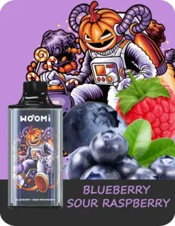 Woomi Space 8000 puffs Blueberry Sour Raspberry 2% Nicotine